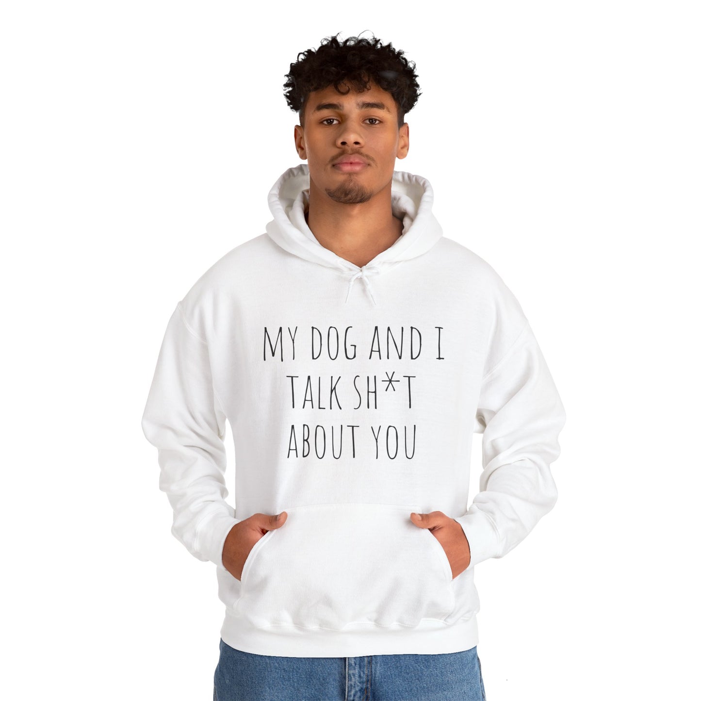 "Talk shit about you" Unisex Heavy Blend™ Hooded Sweatshirt