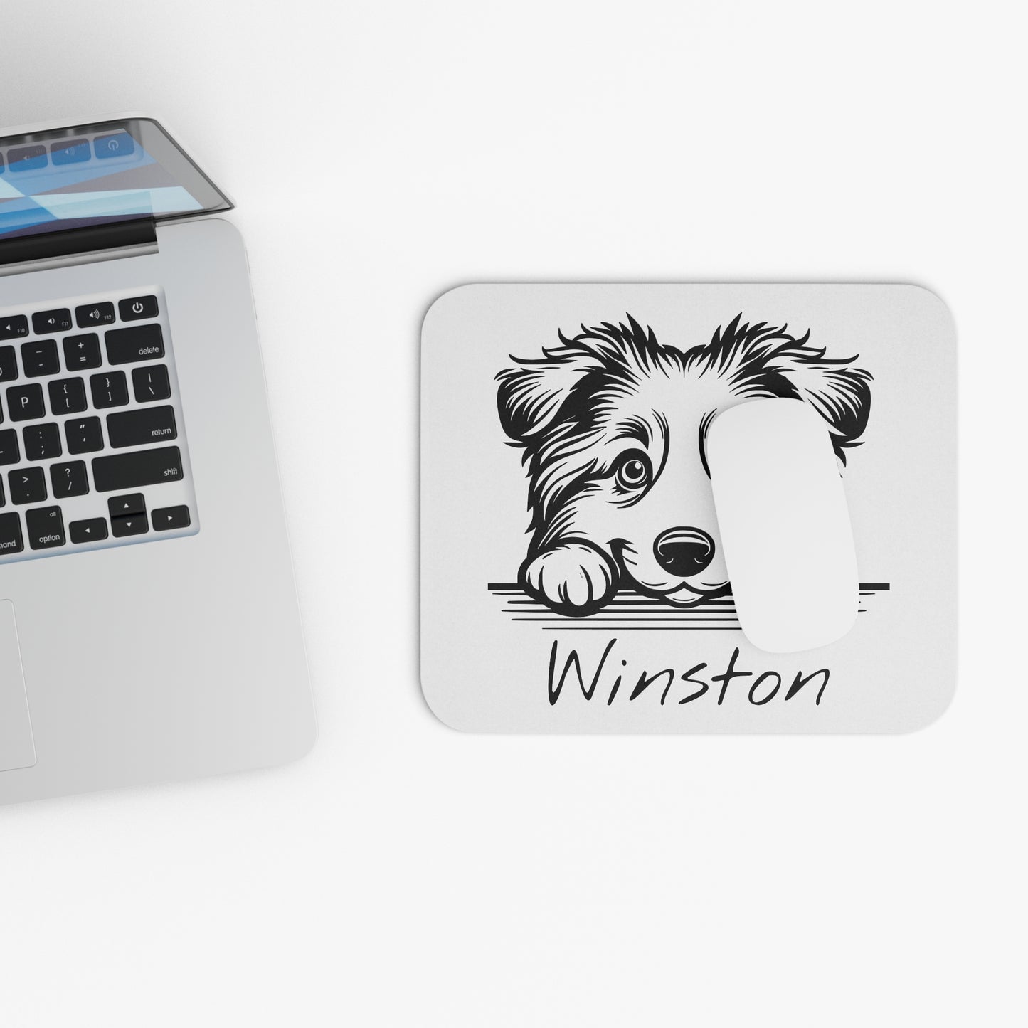 Personalized Dog Mouse Pad.