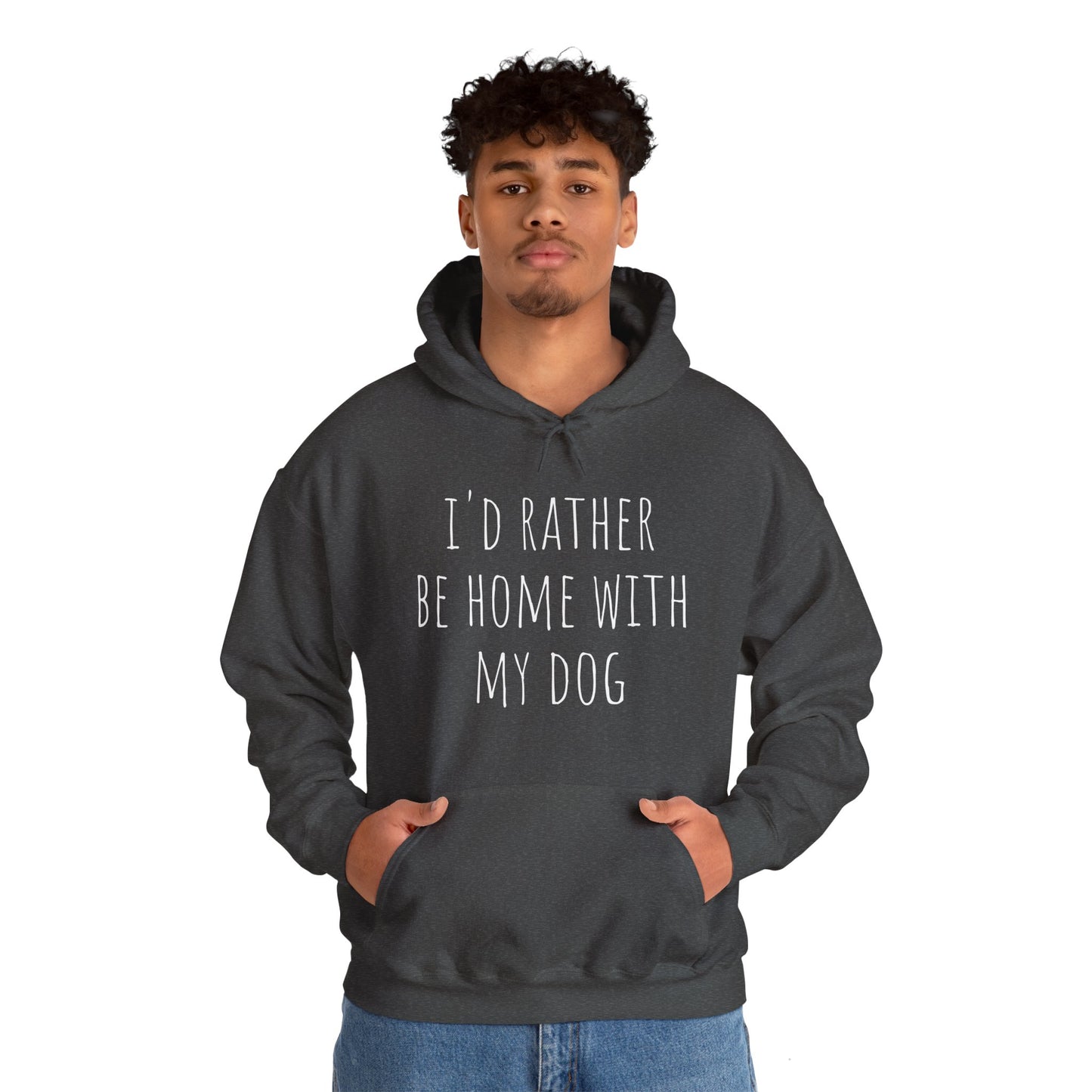 "Home with my Dog" Unisex Heavy Blend™ Hooded Sweatshirt