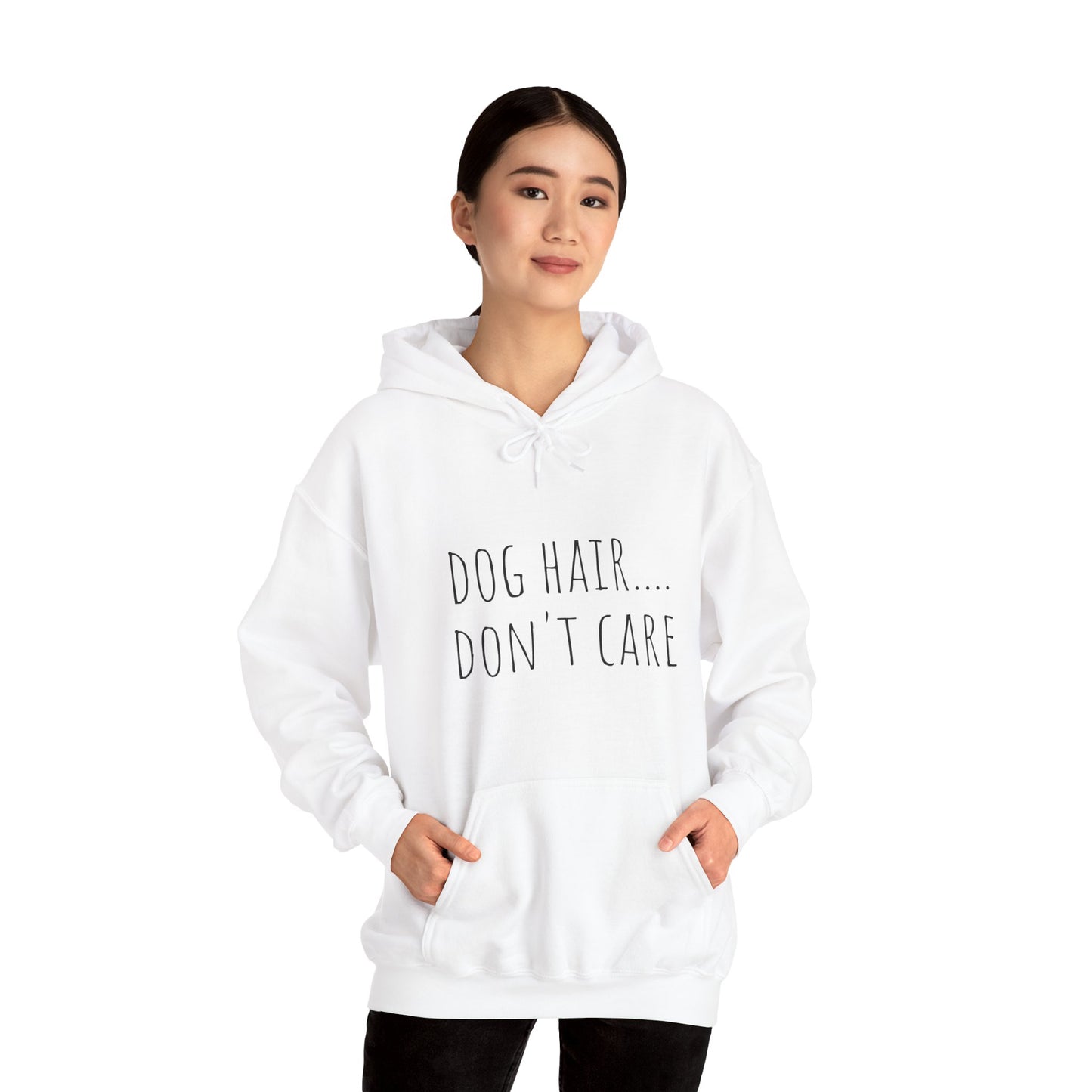 "Dog Hair..Don't Care" Unisex Heavy Blend™ Hooded Sweatshirt