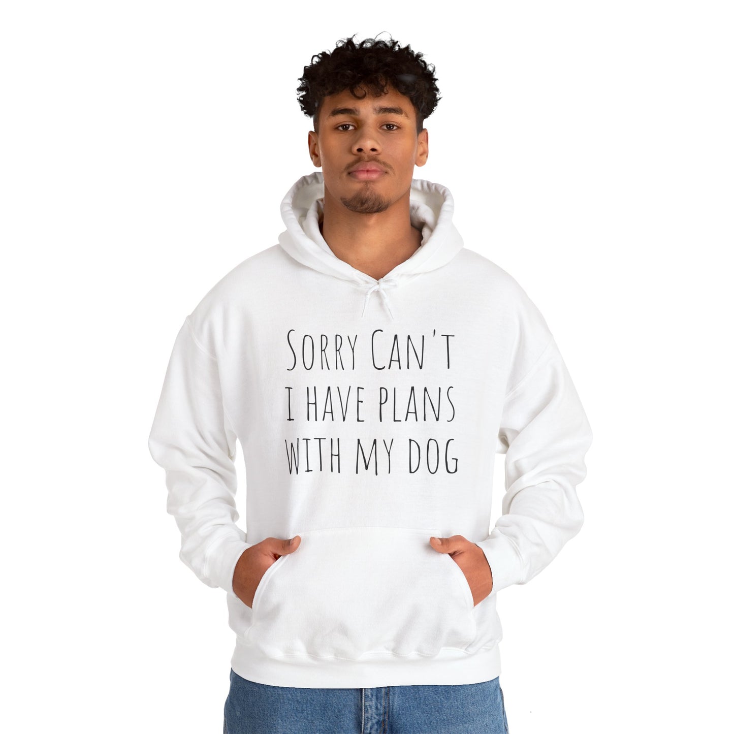 "I have plans with my Dog" Unisex Heavy Blend™ Hooded Sweatshirt