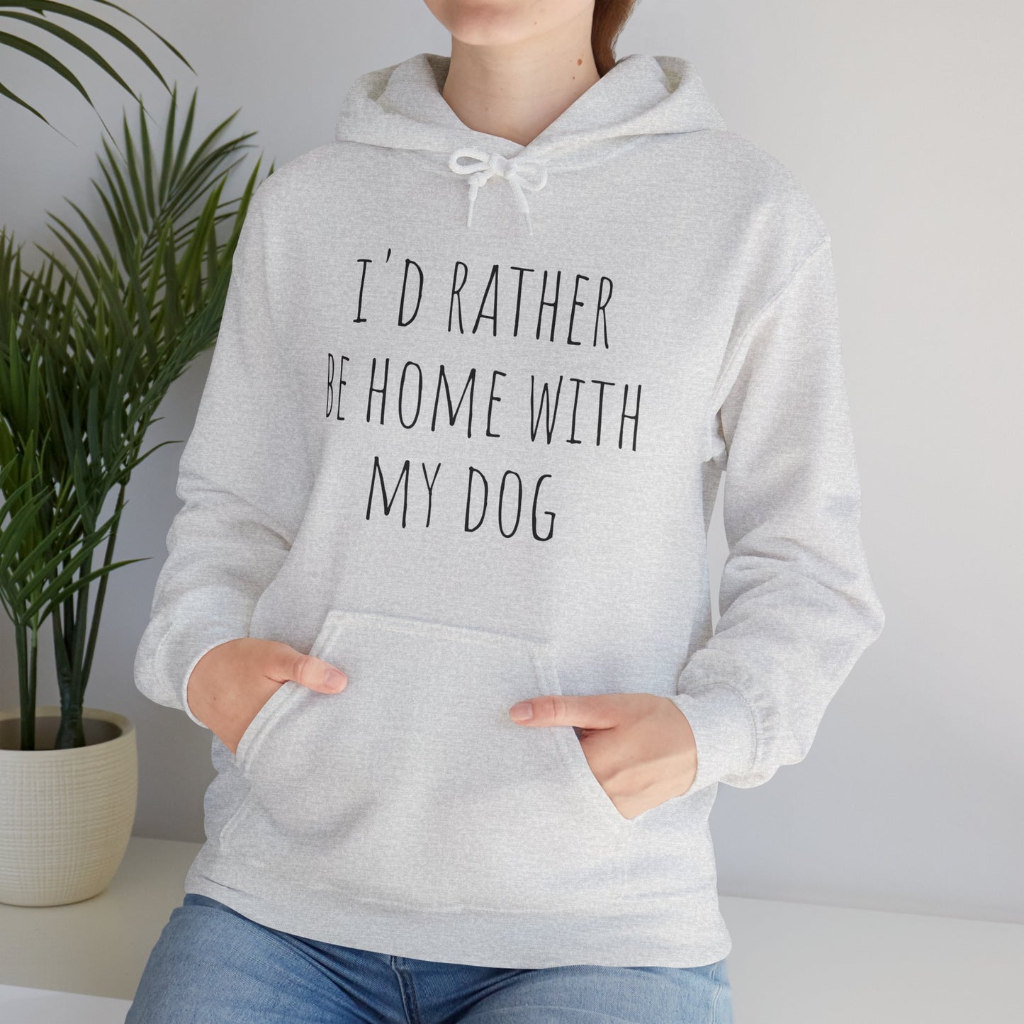"Home with my Dog" Unisex Heavy Blend™ Hooded Sweatshirt