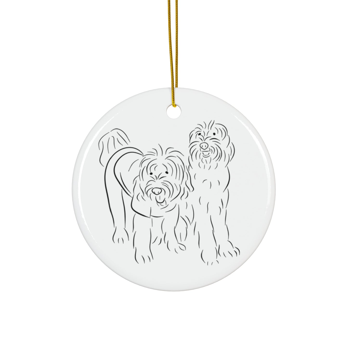 Labradoodle Ceramic Ornament