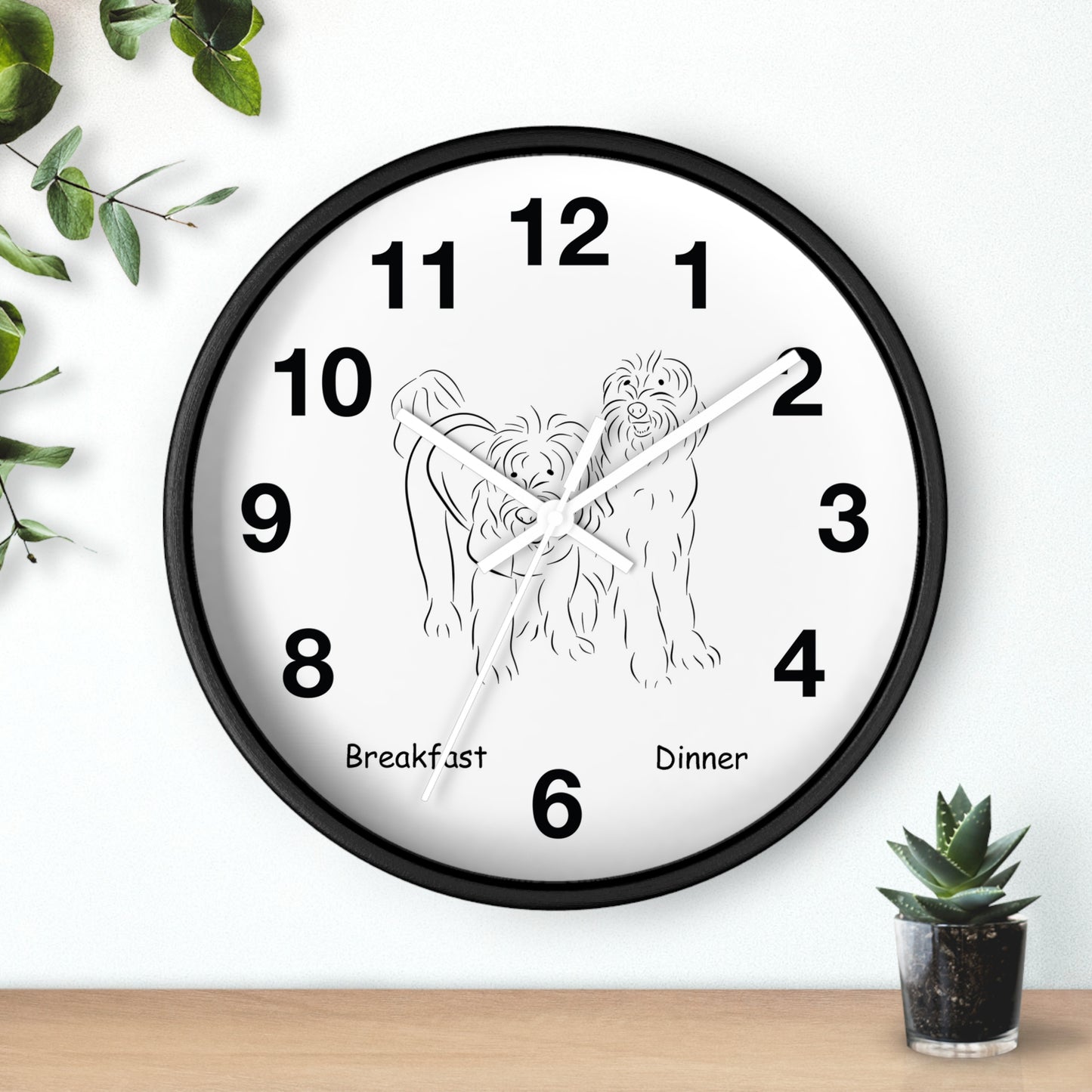 Time to Eat Wall Clock