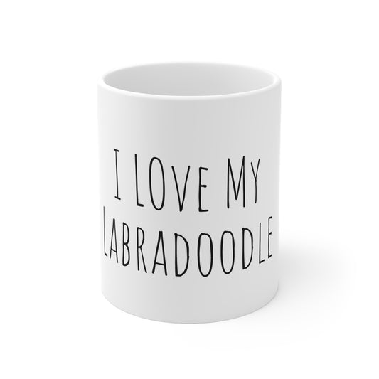 "I love my Labradoodle" Ceramic Coffee Mug 11oz