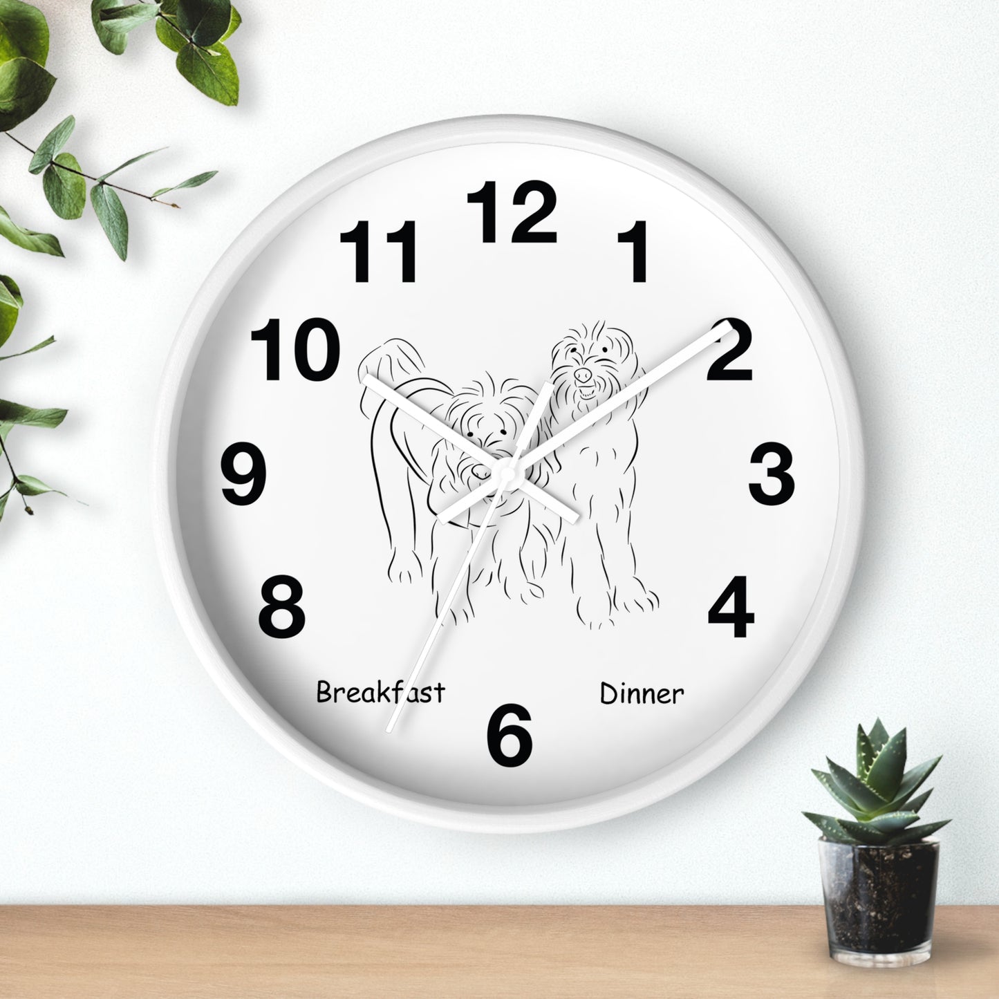 Time to Eat Wall Clock