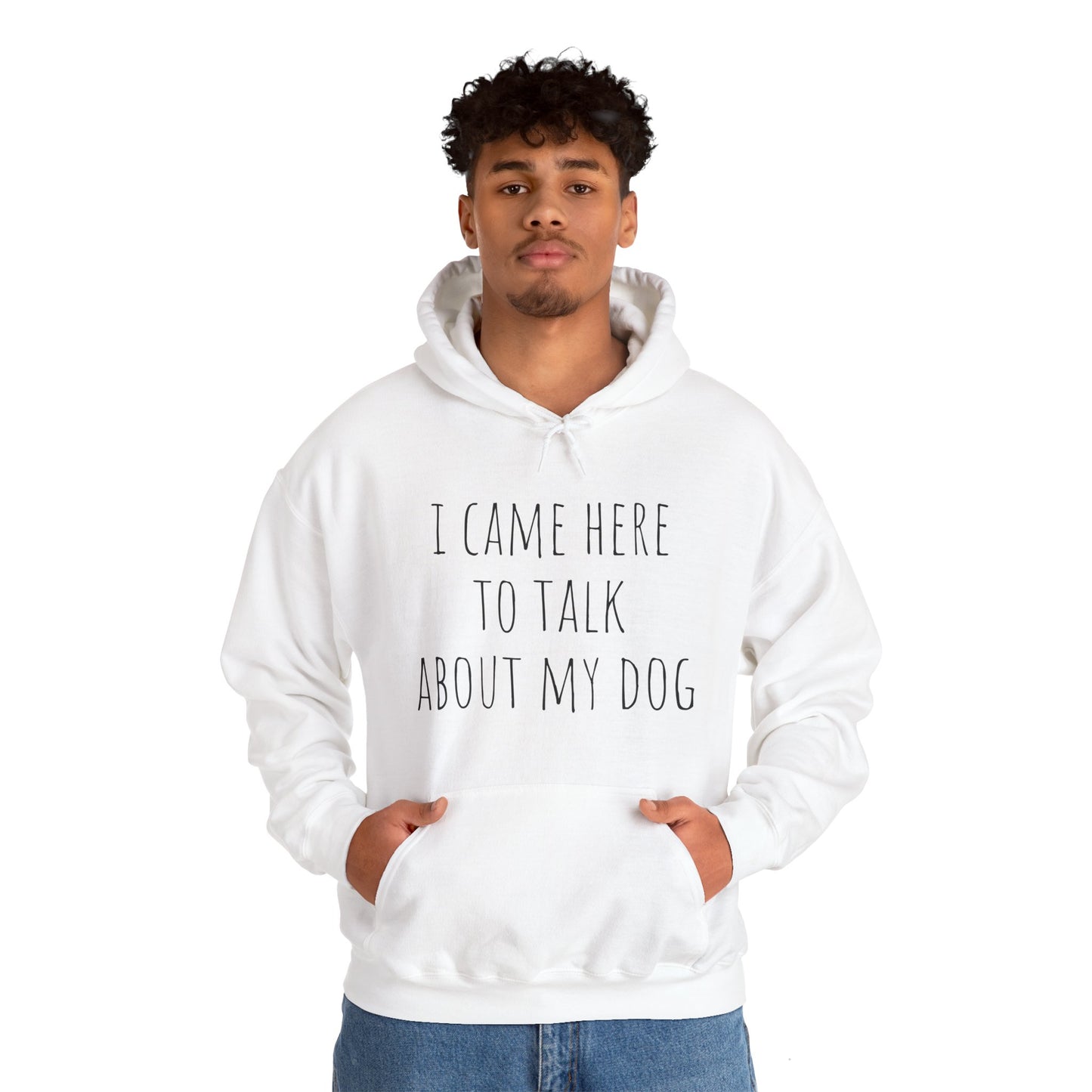 "Talk about my Dog" Unisex Heavy Blend™ Hooded Sweatshirt