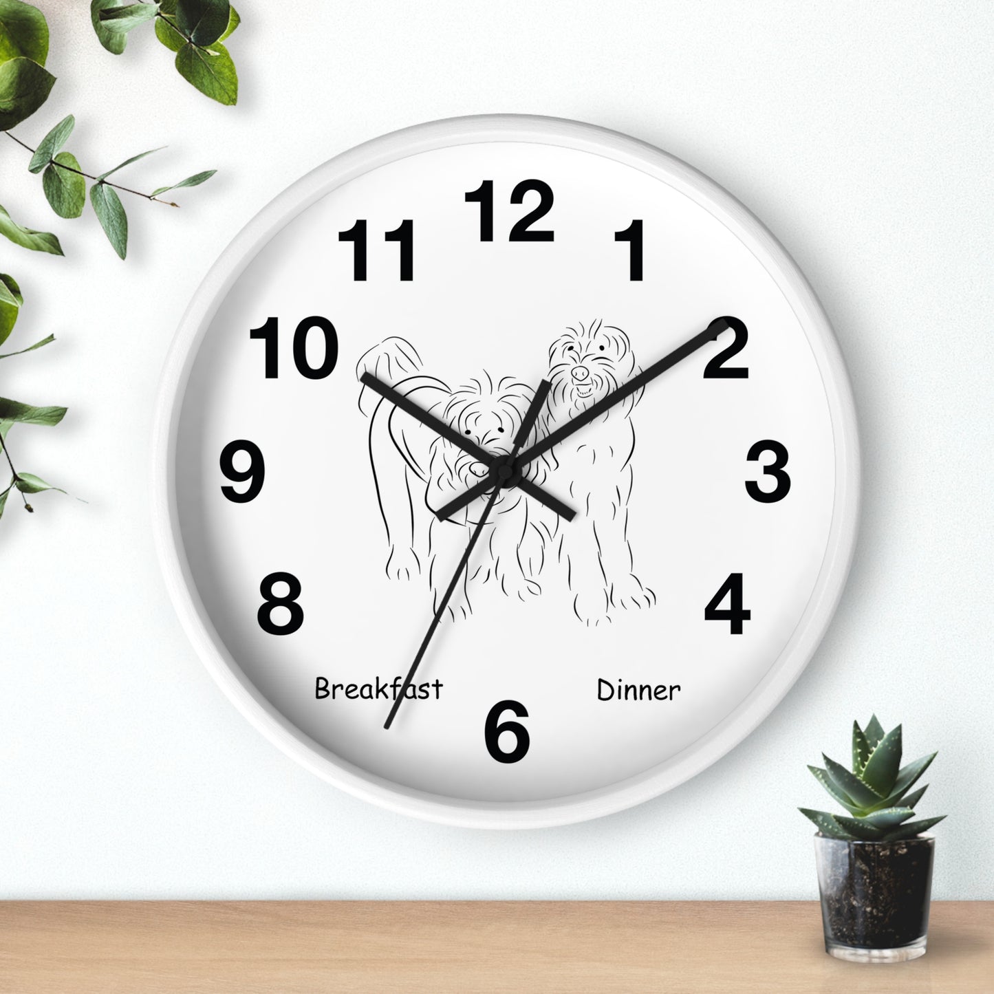 Time to Eat Wall Clock