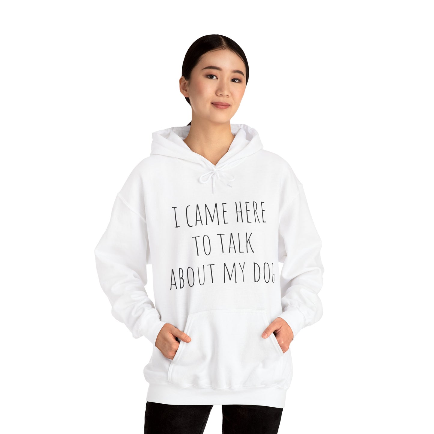 "Talk about my Dog" Unisex Heavy Blend™ Hooded Sweatshirt