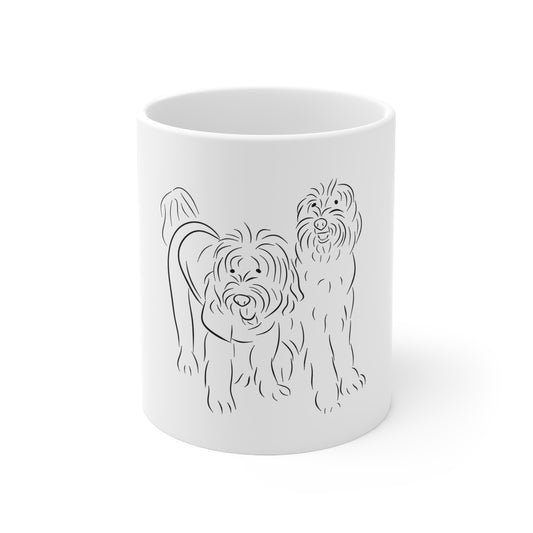 "Doodleholics" Ceramic Coffee Mug 11oz