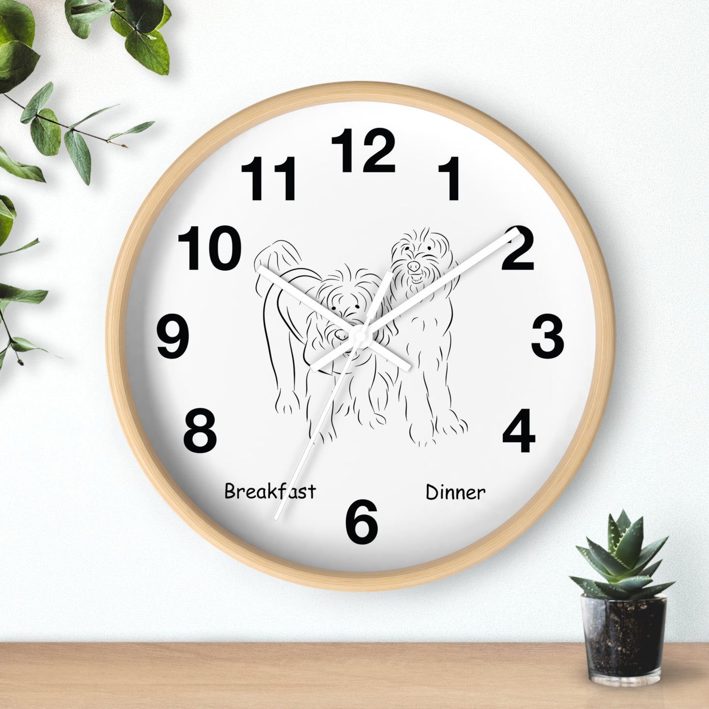 Time to Eat Wall Clock