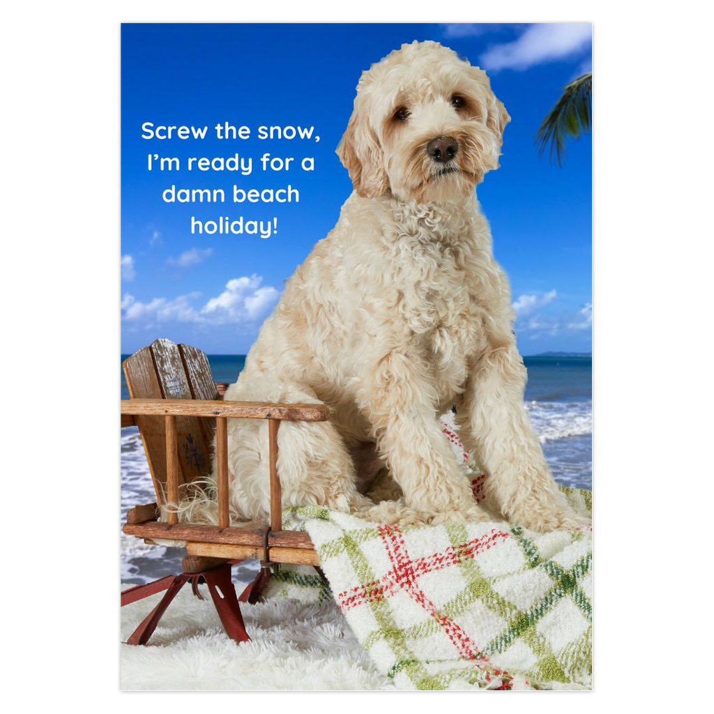 "Beach Holiday" card